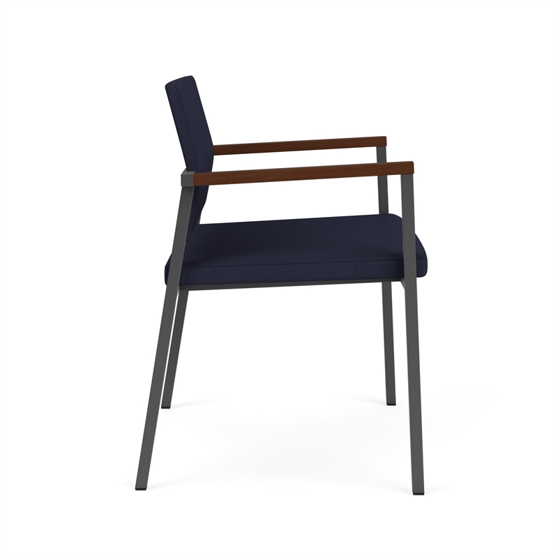 Avon Reception Waiting Oversize Chair UPH Seat Back / Charcoal Steel / Navy Blue