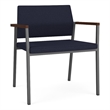 Avon Reception Waiting Oversize Chair UPH Seat Back / Charcoal Steel / Navy Blue