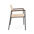 Avon Reception Waiting Oversize Chair HPL Seat Back / Charcoal Steel / Natural