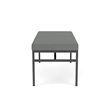 Avon Reception 2 Seat Bench 550 LB Capacity / Charcoal Steel / Light Gray
