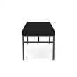 Avon Reception Waiting 2 Seat Bench 550 LB Capacity / Charcoal Steel / Black