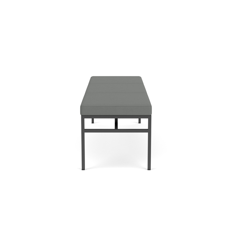 Avon Reception 3 Seat Bench 650 LB Capacity / Charcoal Steel / Light Gray