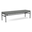 Avon Reception 3 Seat Bench 650 LB Capacity / Charcoal Steel / Light Gray