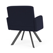 Willow Lounge Lobby Reception Waiting Guest Chair / Charcoal Steel / Navy Blue