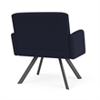 Willow Lounge Reception Waiting Bariatric Chair / Charcoal Steel / Navy Blue