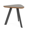 Willow Lounge Reception Waiting Room End Table HPL Top / Charcoal Steel / Gray