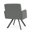 Willow Lounge Lobby Reception Waiting Guest Chair / Charcoal Steel / Light Gray