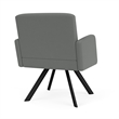 Willow Lounge Lobby Reception Waiting Guest Chair / Black Steel / Light Gray
