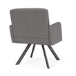 Willow Lounge Lobby Reception Waiting Guest Chair / Charcoal Steel / Light Gray