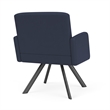 Willow Lounge Lobby Reception Waiting Guest Chair / Charcoal Steel / Blue