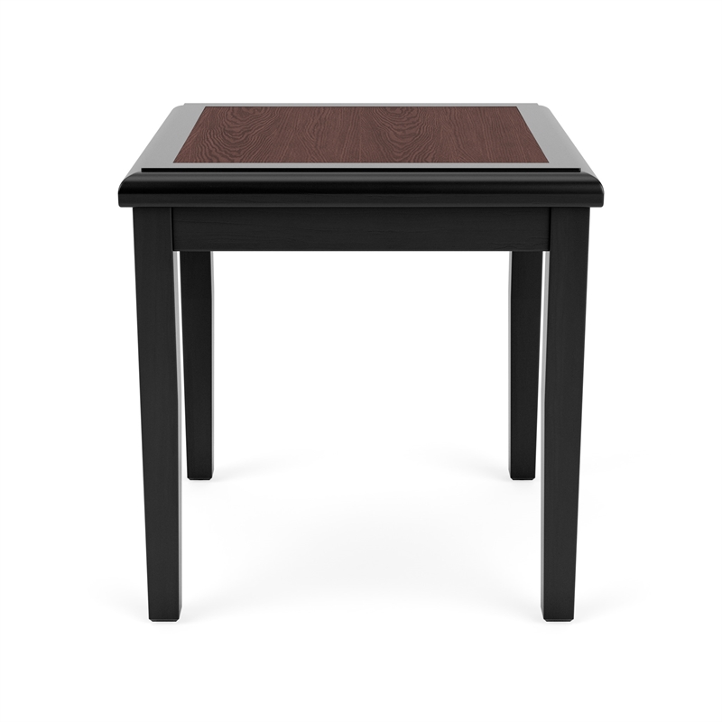Belmont Lounge Reception Waiting Room HPL Top End Table / Black Wood / Walnut