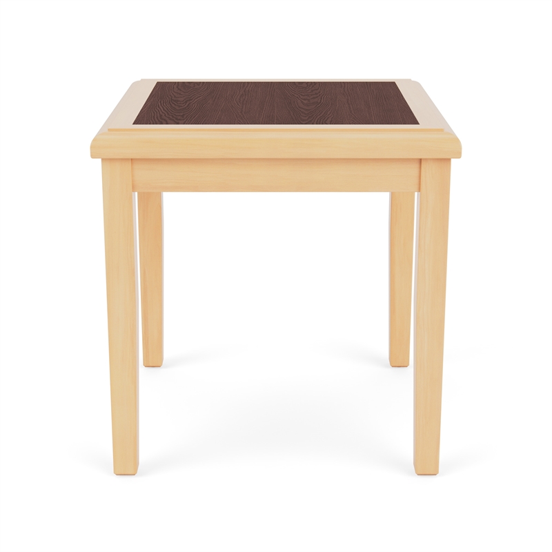 Belmont Lounge Reception Waiting Room HPL Top End Table / Natural Wood / Walnut