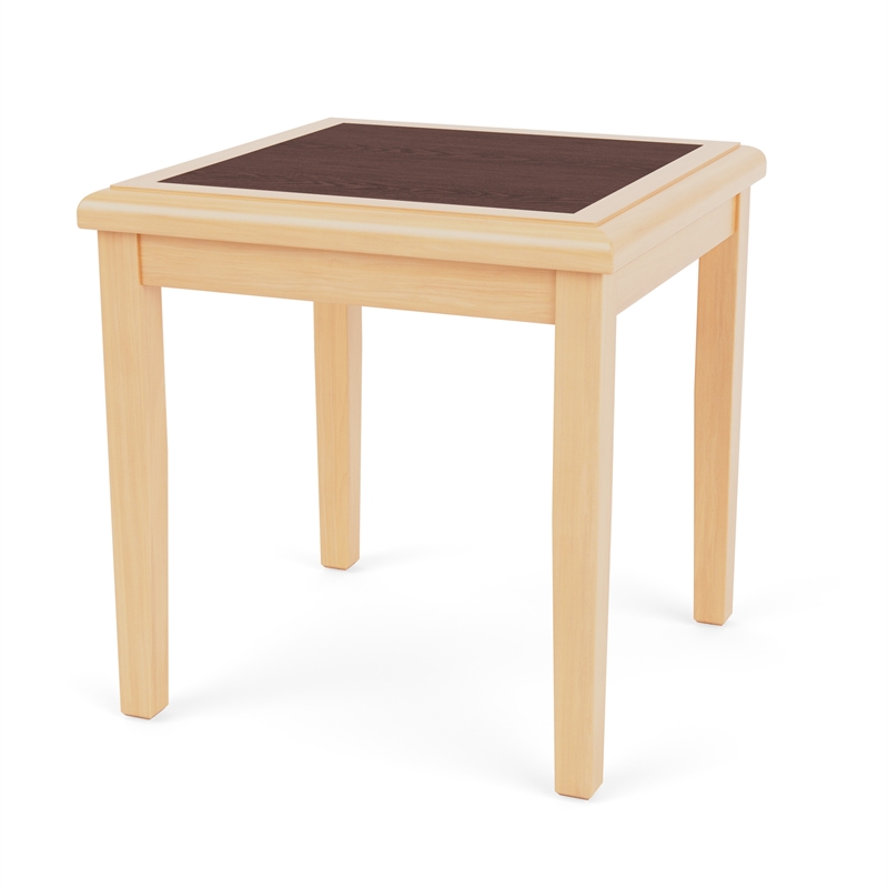 Belmont Lounge Reception Waiting Room HPL Top End Table / Natural Wood / Walnut