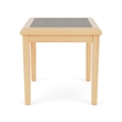 Belmont Lounge Reception Waiting Room HPL Top End Table / Natural Wood / Gray