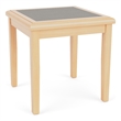 Belmont Lounge Reception Waiting Room HPL Top End Table / Natural Wood / Gray