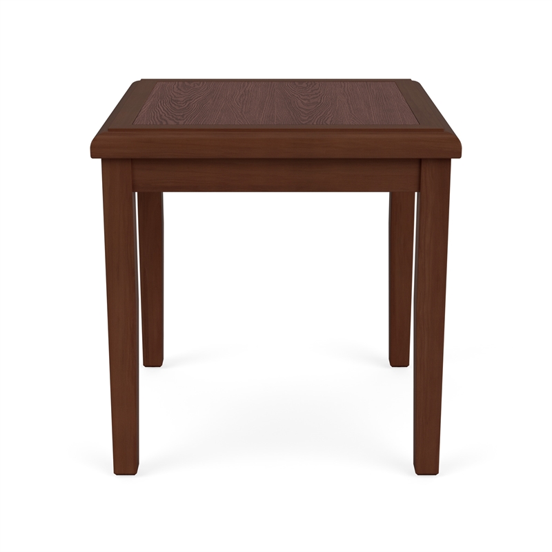 Belmont Lounge Reception Waiting Room HPL Top End Table / Walnut Wood / Walnut