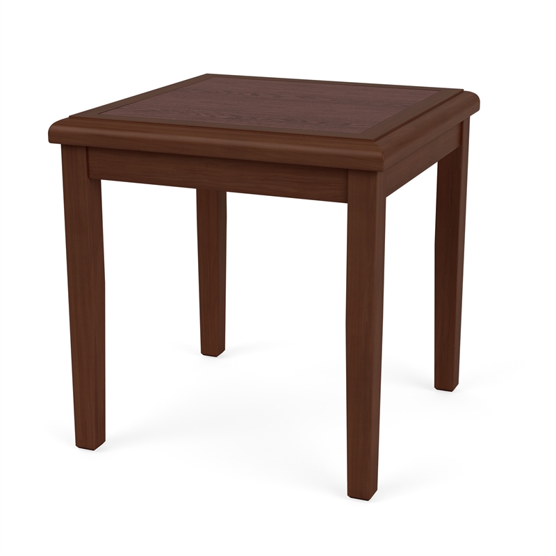 Belmont Lounge Reception Waiting Room HPL Top End Table / Walnut Wood / Walnut