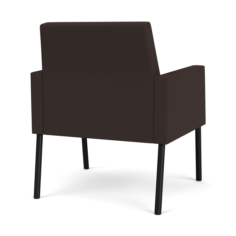 Lesro Mystic Lounge Reception Guest Chair in Brown