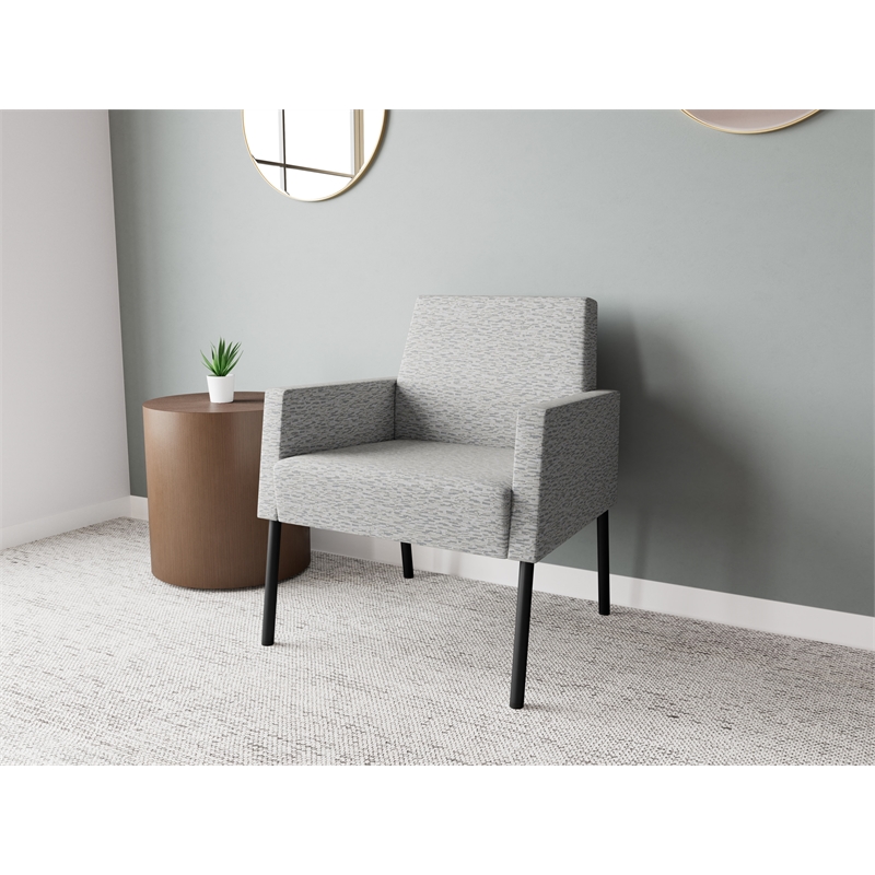 Lesro Mystic Lounge Reception Guest Chair in Gray