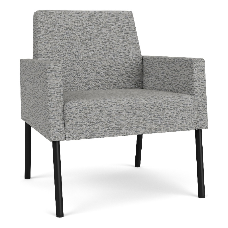 Lesro Mystic Lounge Reception Guest Chair in Gray