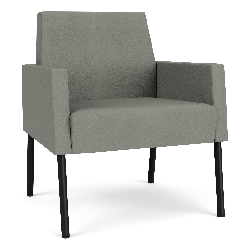 Lesro Mystic Lounge Reception Guest Chair in Gray