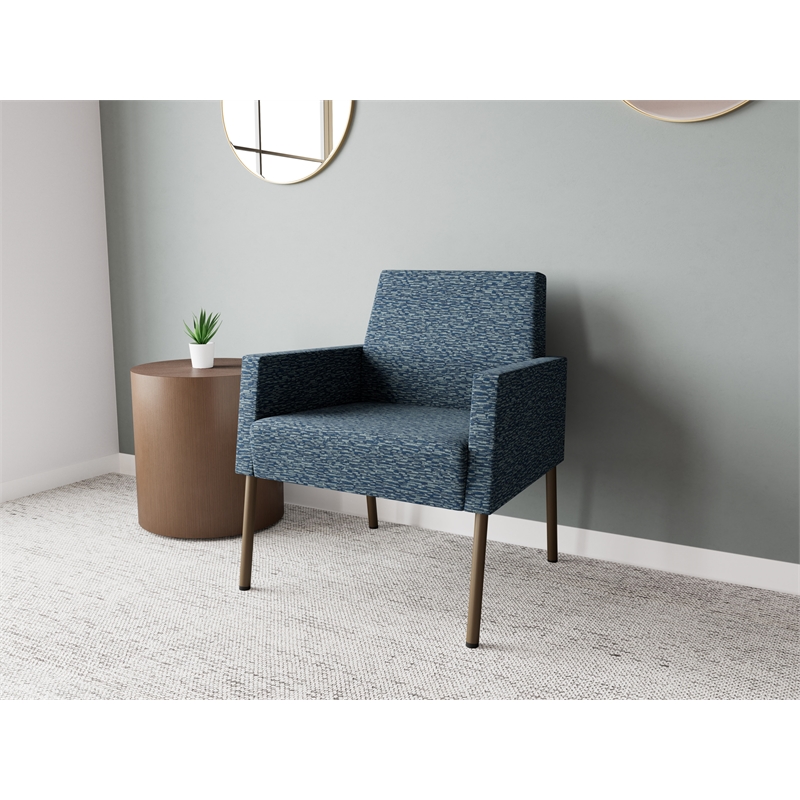 Lesro Mystic Lounge Reception Guest Chair in Blue