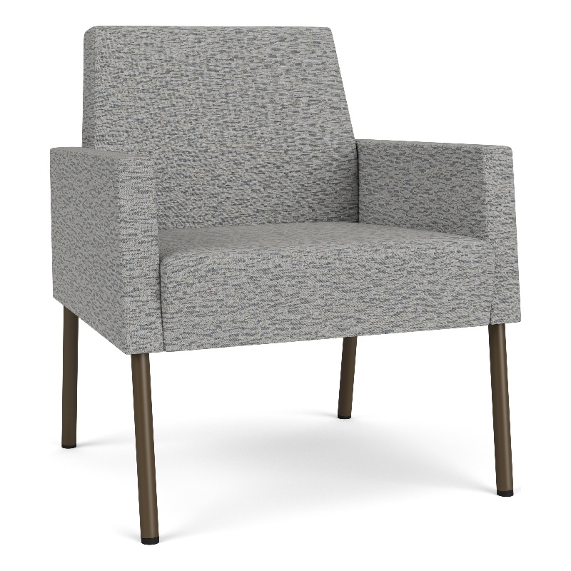 Lesro Mystic Lounge Reception Guest Chair in Gray