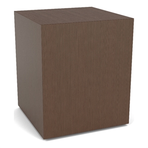 Lesro Mystic Lounge Reception Cube Table 20&quot Tall with Laminate Top in Brown