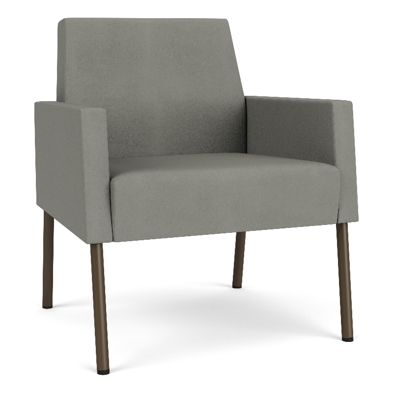 Lesro Mystic Lounge Reception Guest Chair in Gray