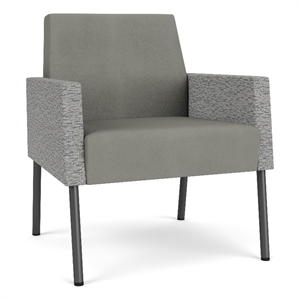 Lesro Mystic Lounge Reception Guest Chair in Gray