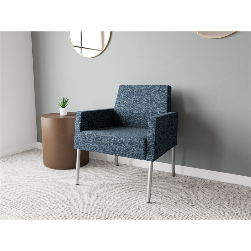 Lesro Mystic Lounge Reception Guest Chair in Blue