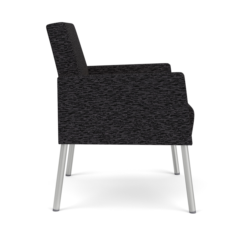Lesro Mystic Lounge Reception Guest Chair in Black