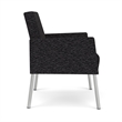 Lesro Mystic Lounge Reception Guest Chair in Black