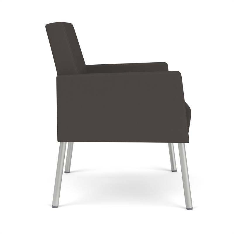 Lesro Mystic Lounge Reception Guest Chair in Gray