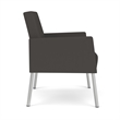 Lesro Mystic Lounge Reception Guest Chair in Gray