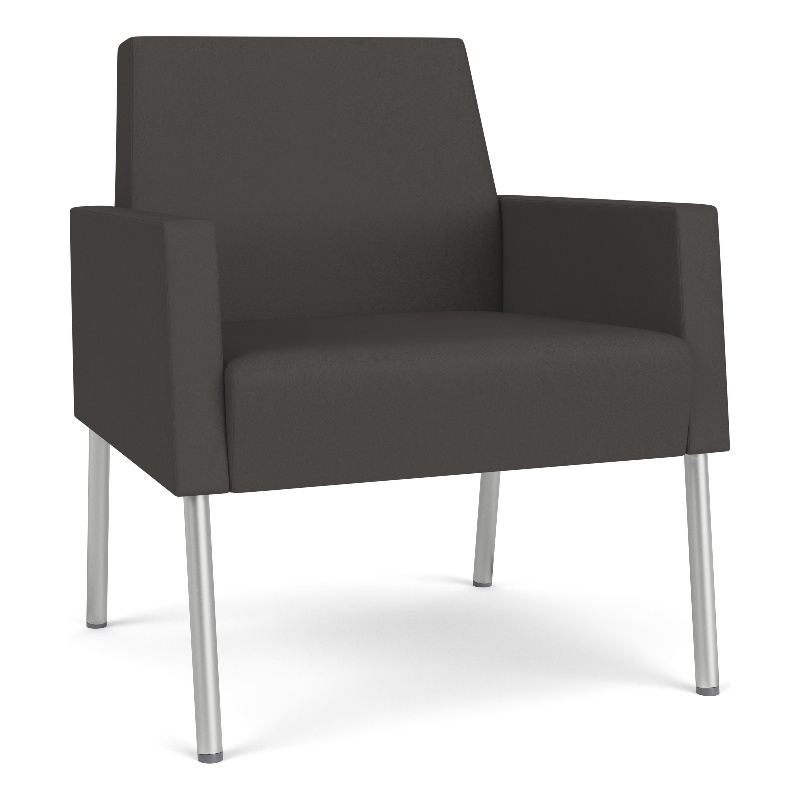 Lesro Mystic Lounge Reception Guest Chair in Gray