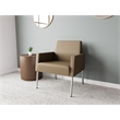 Lesro Mystic Lounge Reception Guest Chair in Brown
