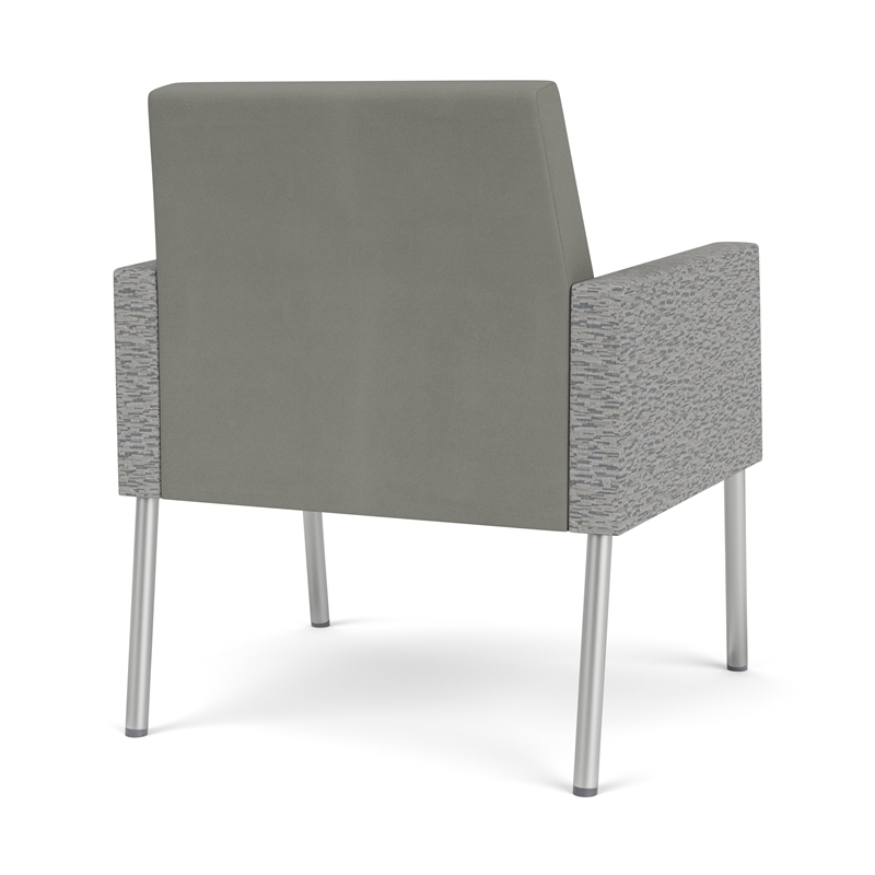 Lesro Mystic Lounge Reception Guest Chair in Gray