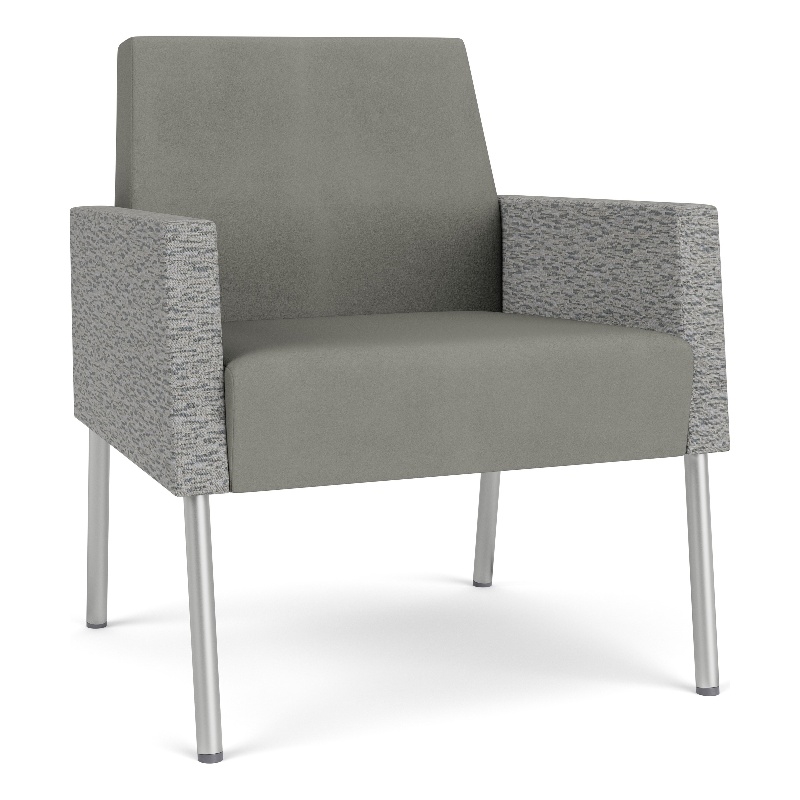 Lesro Mystic Lounge Reception Guest Chair in Gray