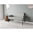 Lesro Mystic Lounge Reception Loveseat in Gray