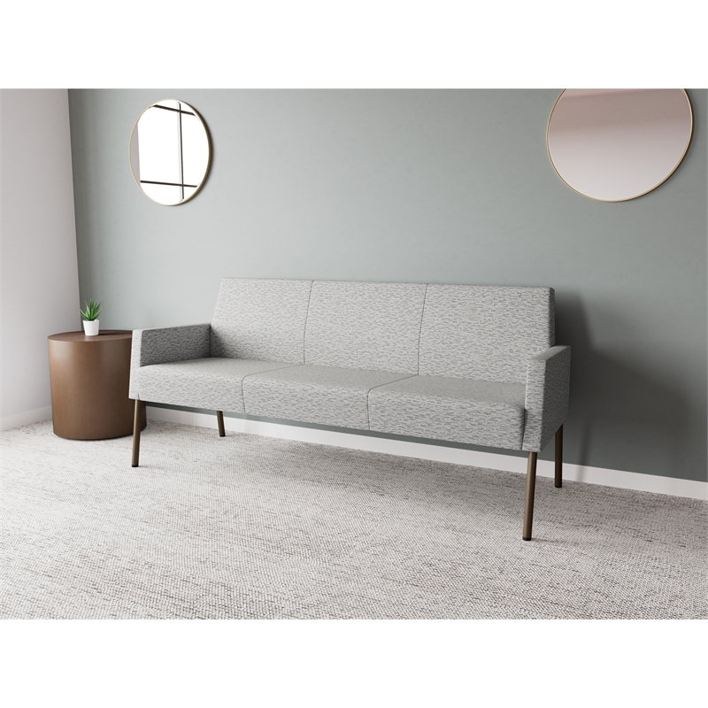 Lesro Mystic Lounge Reception Sofa in Gray