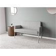 Lesro Mystic Lounge Reception Loveseat in Gray