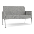 Lesro Mystic Lounge Reception Loveseat in Gray