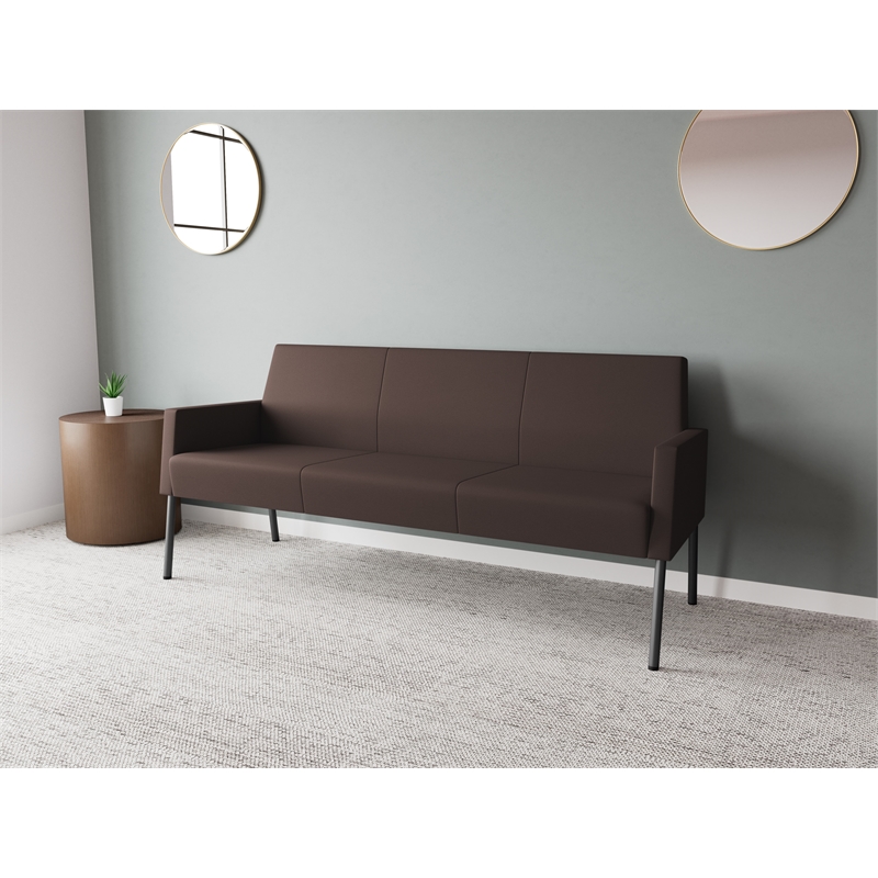 Lesro Mystic Lounge Reception Sofa in Brown