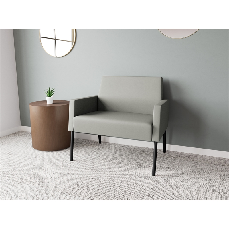 Lesro Mystic Lounge Reception Bariatric Chair in Gray