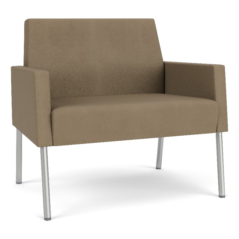 Lesro Mystic Lounge Reception Bariatric Chair in Brown