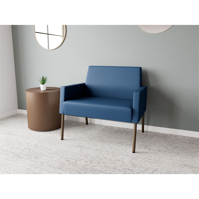 Lesro Mystic Lounge Reception Bariatric Chair in Blue