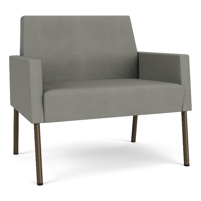 Lesro Mystic Lounge Reception Bariatric Chair in Gray