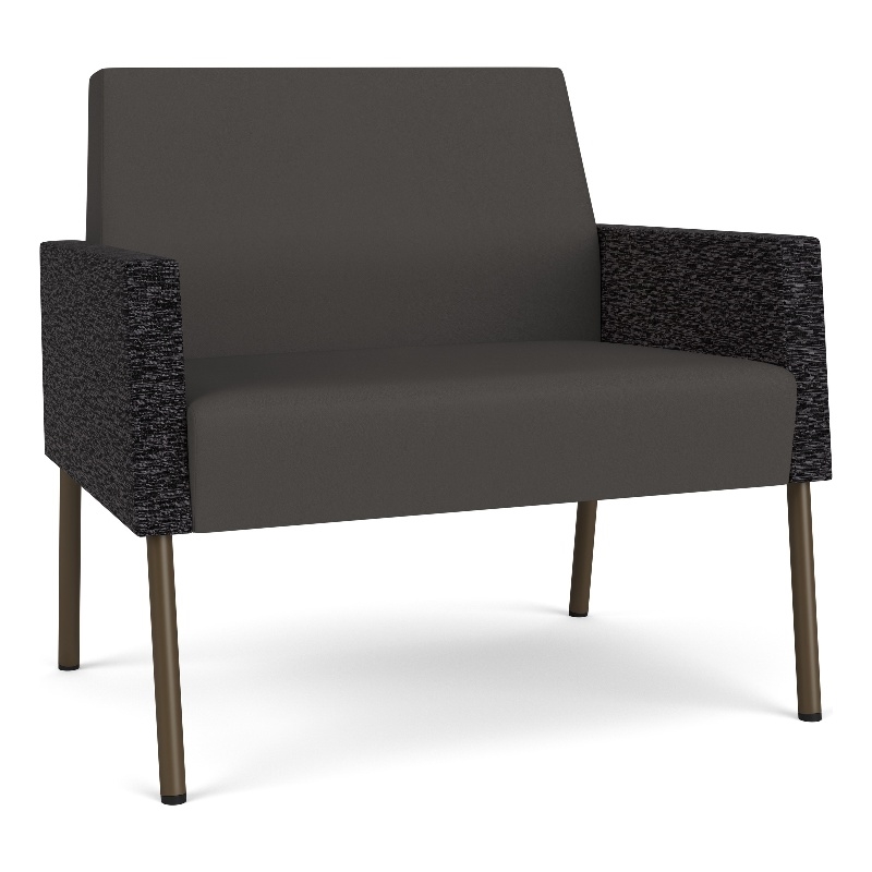 Lesro Mystic Lounge Reception Bariatric Chair in Gray