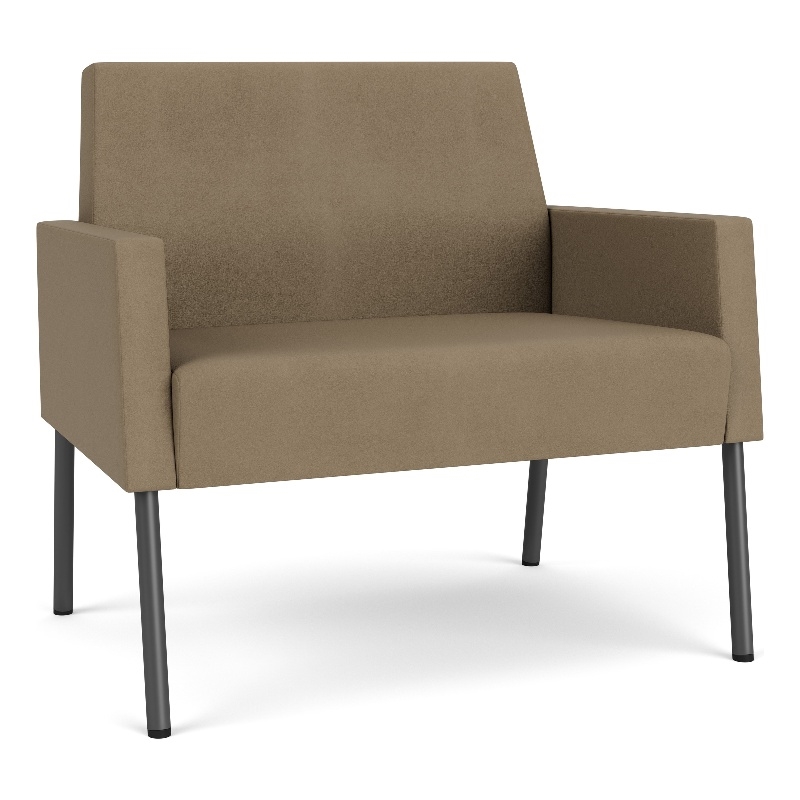 Lesro Mystic Lounge Reception Bariatric Chair in Brown